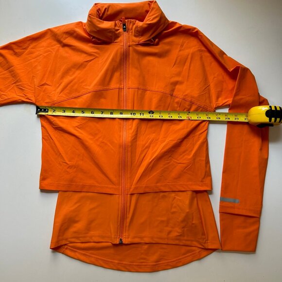 SWEATY BETTY ORANGE SOFT SHELL ACTIVE WEAR JACKET HOODED SIZE XS - Picture 8 of 10